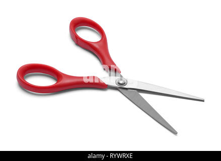 Small Closed Metal Sewing Scissors Isolated On A White Background