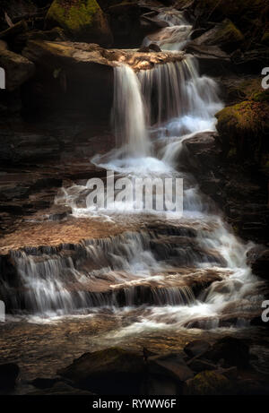 Melincourt Brook waterfall Stock Photo