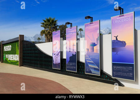 Malecon, Ensenada City, Baja California, Mexico Stock Photo