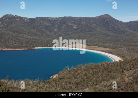 Wineglass Bay, Freycinet National Park, Tasmania, Australia Stock Photo