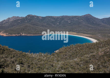 Wineglass Bay, Freycinet National Park, Tasmania, Australia Stock Photo