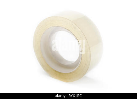 Stationery adhesive tape roller isolated on white background Stock Photo