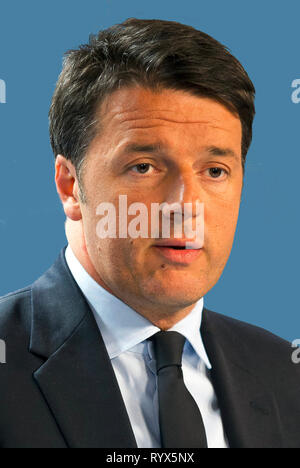 Matteo Renzi - * 11.01.1975: Prime Minister of Italy from 2014 to 2016 and Secretary of the Democratic Party - Italy. Stock Photo