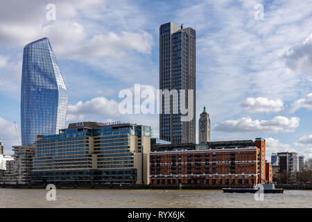 LONDON, UK - MARCH 11 : View of the skyline of London on March 11, 2019 Stock Photo
