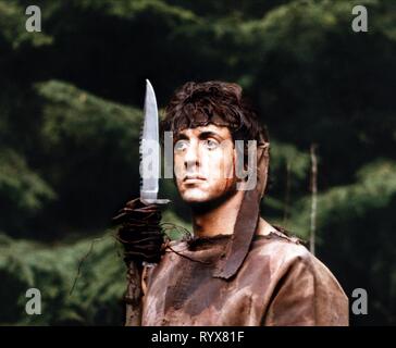 SYLVESTER STALLONE, FIRST BLOOD, 1982 Stock Photo