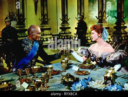 BRYNNER,KERR, THE KING AND I, 1956 Stock Photo
