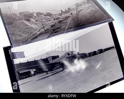 Personal photographs and memorabilia of fighting Americans during the Second World War. Stock Photo