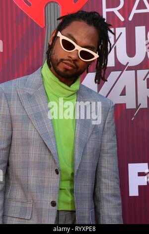 Los Angeles, CA, USA. 14th Mar, 2019. Miguel, Miguel Pimentel at arrivals for 2019 iHeartRadio Music Awards - Part 2, Microsoft Theater, Los Angeles, CA March 14, 2019. Credit: Priscilla Grant/Everett Collection/Alamy Live News Stock Photo