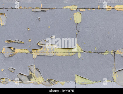 Texture, weathered gray wall background. Wall fragment with spots of old paint Stock Photo