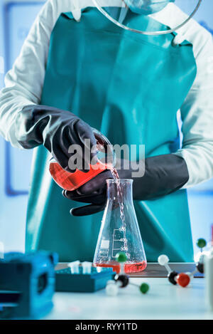 Scientist working with biological samples.