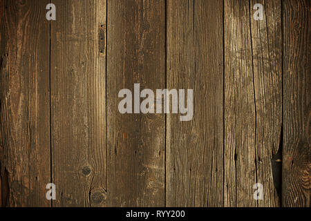Old weathered wooden wall background Stock Photo