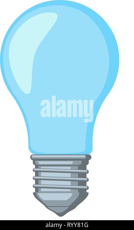 Colorful cartoon light bulb Stock Vector