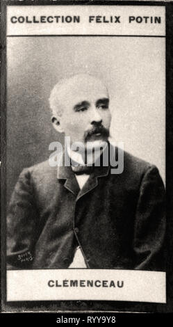 Photographic Portrait Of Clmenceau   From Collection Félix Potin, Early 20th Century Stock Photo