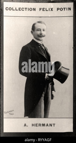 Photographic Portrait Of Hermant   From Collection Félix Potin, Early 20th Century Stock Photo