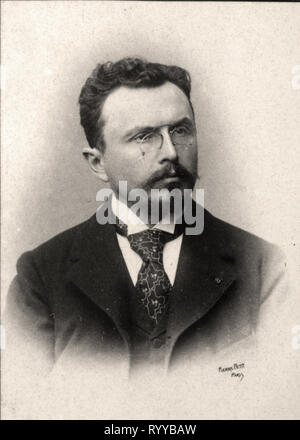 Photographic Portrait Of Hanoteaux   From Collection Félix Potin, Early 20th Century Stock Photo