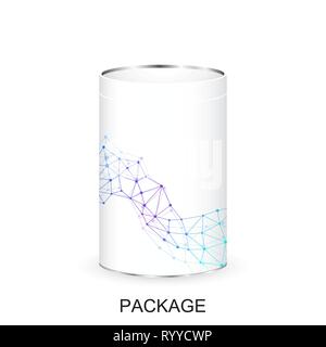 White blank cardboard package boxes mockup for new design. Product packing 3d realistic isolated medicine box packaging vector illustration template Stock Vector