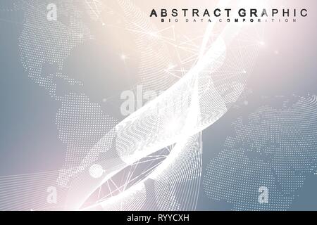 Nano technologies abstract background. Cyber technology concept. Artificial Intelligence, virtual reality, bionics, robotics, global network Stock Vector