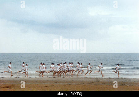 ATHLETES ON THE BEACH, CHARIOTS OF FIRE, 1981 Stock Photo