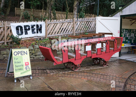 Shipley Glen tramway, Baildon, West Yorkshire, England Stock Photo