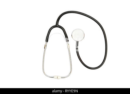 Medical concept. stethoscope isolated on white background Stock Photo