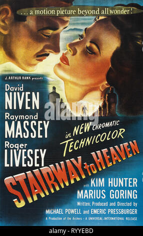 MOVIE POSTER, A MATTER OF LIFE AND DEATH, 1946 Stock Photo