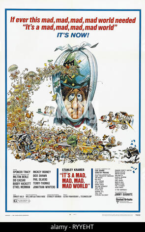 MOVIE POSTER, IT'S A MAD  MAD  MAD  MAD WORLD, 1963