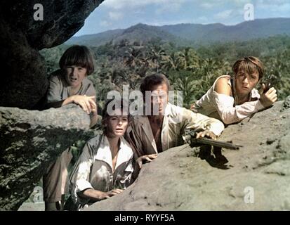 CORCORAN,MCGUIRE,MILLS,KIRK, SWISS FAMILY ROBINSON, 1960 Stock Photo