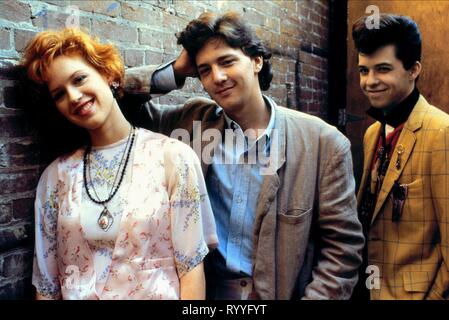 RINGWALD,MCCARTHY,CRYER, PRETTY IN PINK, 1986 Stock Photo