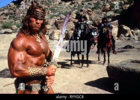 ARNOLD SCHWARZENEGGER, CONAN THE DESTROYER, 1984 Stock Photo