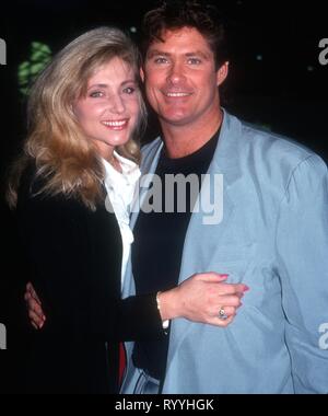 David Hasselhoff and wife Pamela Hasselhoff 1991 Photo By John Barrett/PHOTOlink Stock Photo