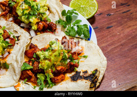 Tijuana Tacos, copy space Stock Photo