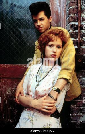 JON CRYER, MOLLY RINGWALD, PRETTY IN PINK, 1986 Stock Photo