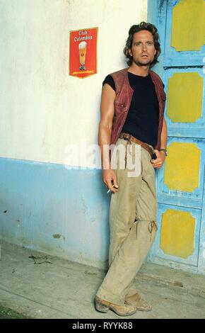 MICHAEL DOUGLAS, ROMANCING THE STONE, 1984 Stock Photo
