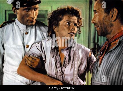 KATHARINE HEPBURN, HUMPHREY BOGART, THE AFRICAN QUEEN, 1951 Stock Photo