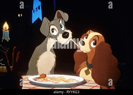 TRAMP, LADY, LADY AND THE TRAMP, 1955 Stock Photo