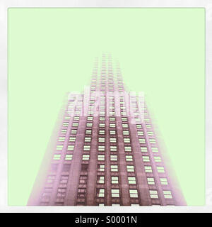 Buildings that look like spaceships - Chicago Stock Photo