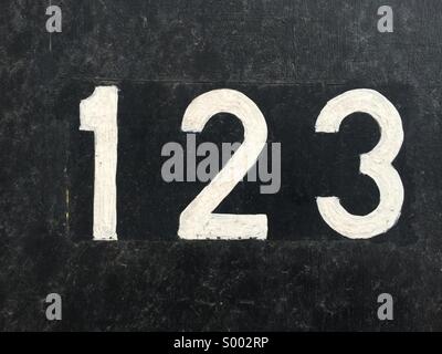 One, Two, Three. Stock Photo