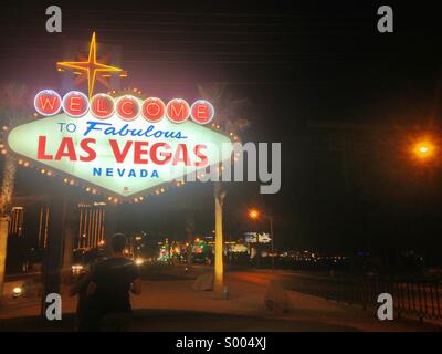 The famous welcome sign in Las Vegas