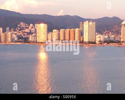 Acapulco Bay Guerrero Mexico Stock Photo