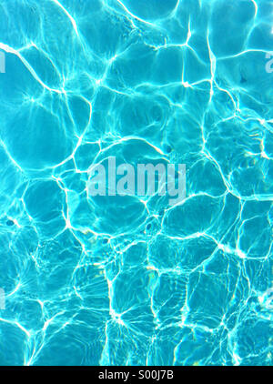 Swimming pool water. Stock Photo