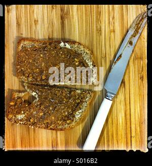 Peanut Butter Sandwich Stock Photo