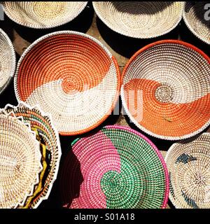 Souvenir Baskets in the Market in Dakar Senegal Stock Photo - Alamy