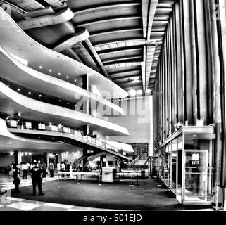 Lobby of UN General Assembly chamber, New York Stock Photo