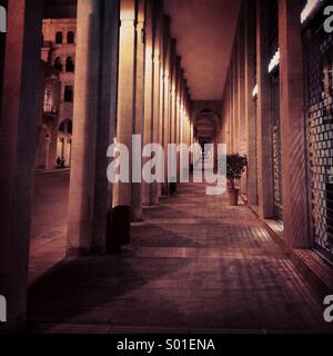 Pass way between pillars - Beirut Lebanon Middle East - downtown Stock Photo