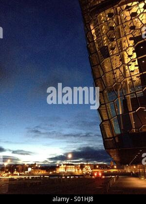 Harpa concert hall in Reykjavik Iceland Stock Photo