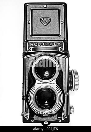 Rolleiflex T twin lens reflex camera Stock Photo