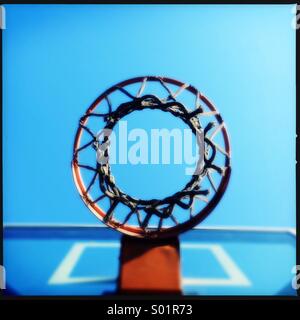 Basketball hoop Stock Photo