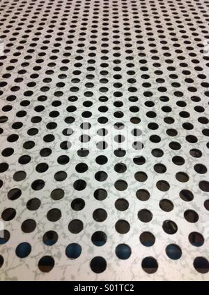 Perforated Airflow Panel found in data  center. Stock Photo