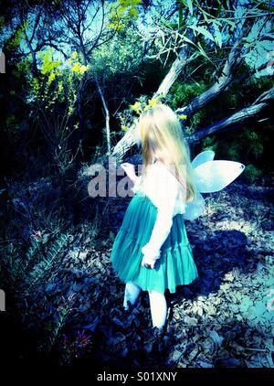 Fairy in the garden Stock Photo