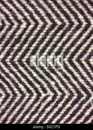 Close up of a black and white carpet Stock Photo